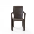 Efes 2'li Rattan Sandalye Kahve-1