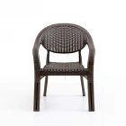 Bamboo 2'li Rattan Sandalye Kahve-0