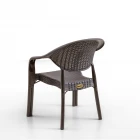 Bamboo 4'lü Rattan Sandalye Kahve-2