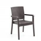 King 2'li Rattan Sandalye Kahve-2