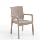 King 4'lü Rattan Sandalye Cappuccino-1