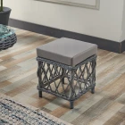 Edra Rattan Puflu Bahçe Balkon Takımı 3+1+1+Camlı Masa Gri-3