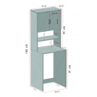 Çamaşır Makinesi Üstü Banyo Dolabı Rafı Beyaz-1