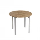 Trend Yuvarlak Mutfak Masa Takımı Atlantik Çam-Gri-Beyaz-2