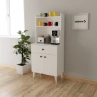 Biga Kahve Köşesi Çok Amaçlı Dolap Beyaz-0