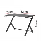 Milenyum Profesyonel Oyuncu Masası Siyah-0