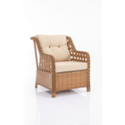 Eren Rattan Puflu Bahçe Balkon Takımı 3+1+1 Kahve-1