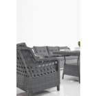 Deniz Rattan Puflu Bahçe Balkon Takımı 3+1+1 Antrasit-1