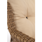 Deniz Rattan Puflu Bahçe Balkon Takımı 3+1+1 Kahve-2