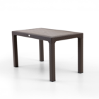 Bamboo 4 Kişilik Rattan Masa Sandalye Takımı Kahve-1