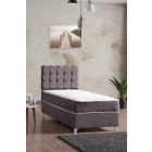 Bengü Tek Kişilik Baza Başlık Set Gri 90*190-0