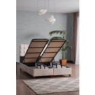 Bengü Çift Kişilik Baza Başlık Set Krem 150*200-0