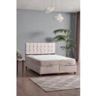 Bengü Çift Kişilik Baza Başlık Set Krem 150*200-2