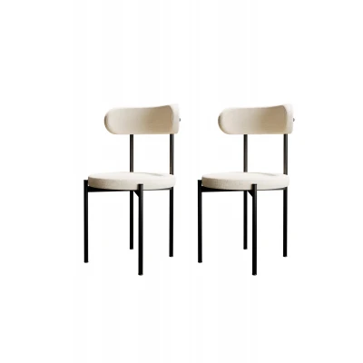 Trend 2'li Mutfak Masası Sandalyesi Krem-Siyah Trend 2'li Mutfak Masası Sandalyesi Krem-Siyah