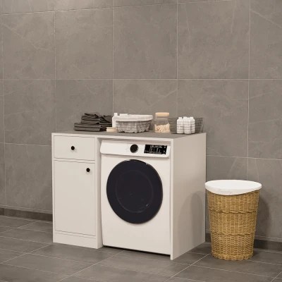 Sena Çamaşır Makinesi Dolabı Beyaz