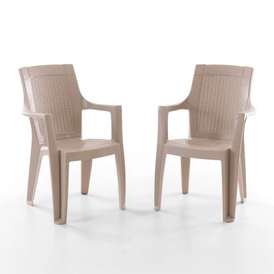 Efes 2'li Rattan Sandalye Cappuccino