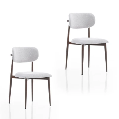 Polo Metal 2'li Mutfak Yemek Masası Sandalyesi Krem