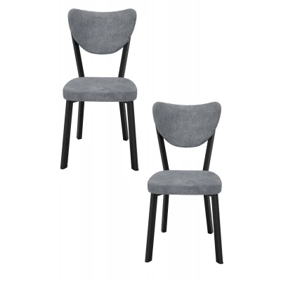 Elma 2li Mutfak Yemek Masası Sandalyesi Gri Elma 2li Mutfak Yemek Masası Sandalyesi Gri