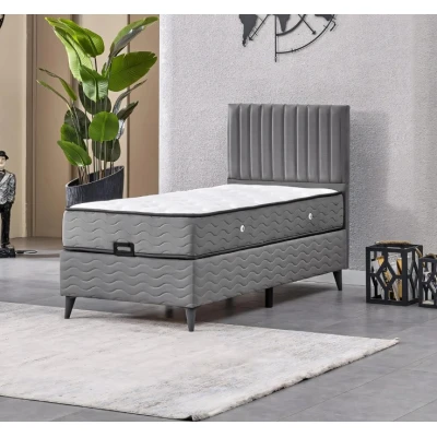 Ezgi Tek Kişilik Yatak 90x190 226 Gri