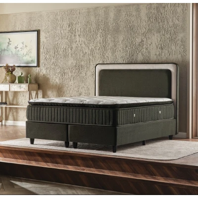 Mira Çift Kişilik Yatak 150x200 HMS14 Koyu Yeşil