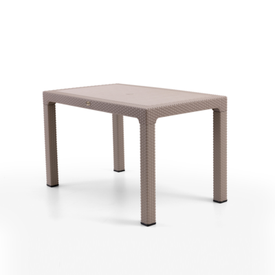 Rattan 75x125 cm Masa Cappuccino